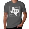 Texas Farm Road 666 TShirt Basic Short Sleeve TShirt for Men
