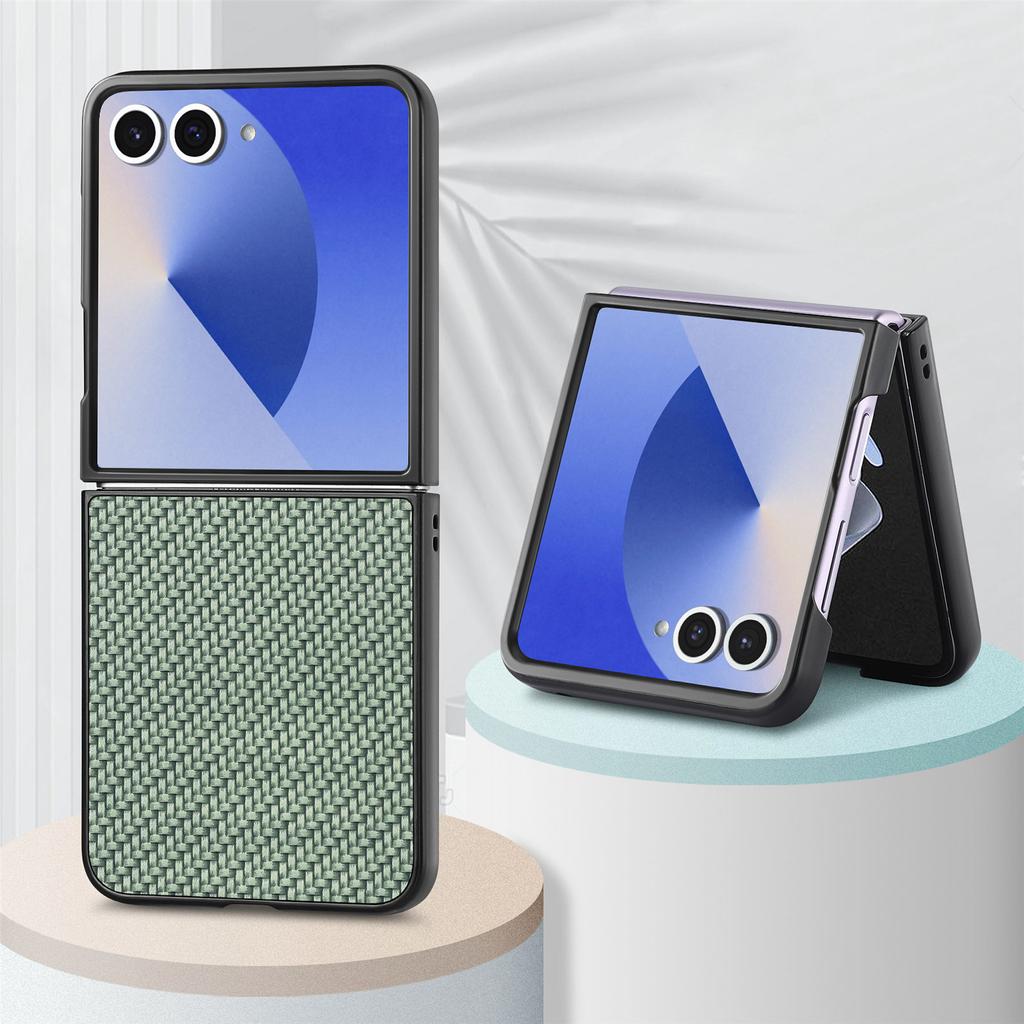 Тонкий ударопрочный чехол из углеродного волокна Аксессуары для Samsung Galaxy Z Flip 7 5G Flip7 Flip6 Flip 6 5 4 3 2 1 Flip4 Flip5 Flip3