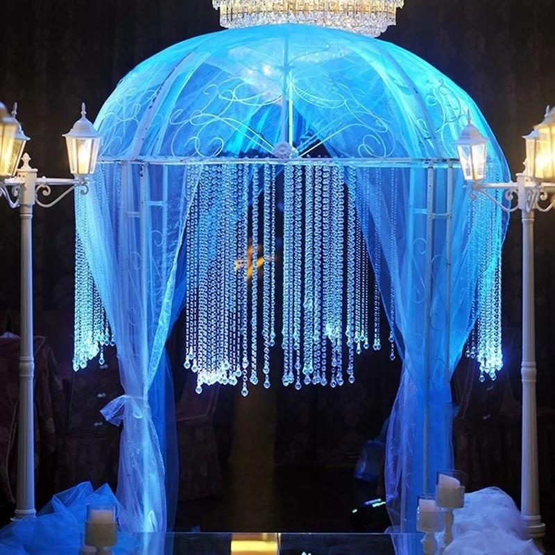 1 метр креативные акриловые прозрачные хрустальные бусины алмазная гирлянда занавес подвесные бусины свадебные украшения