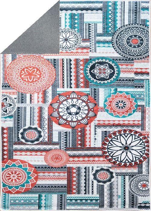 Tapis - MANI TEXTILE - PORTO - 200x290 cm - Antidérapant - Lavable en machine - Polyester