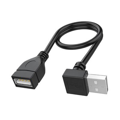 Кабель-удлинитель USB 2.0 90 градусов, штекер-гнездо, короткий кабель для ноутбука, клавиатуры, принтера и т.д., 10 см