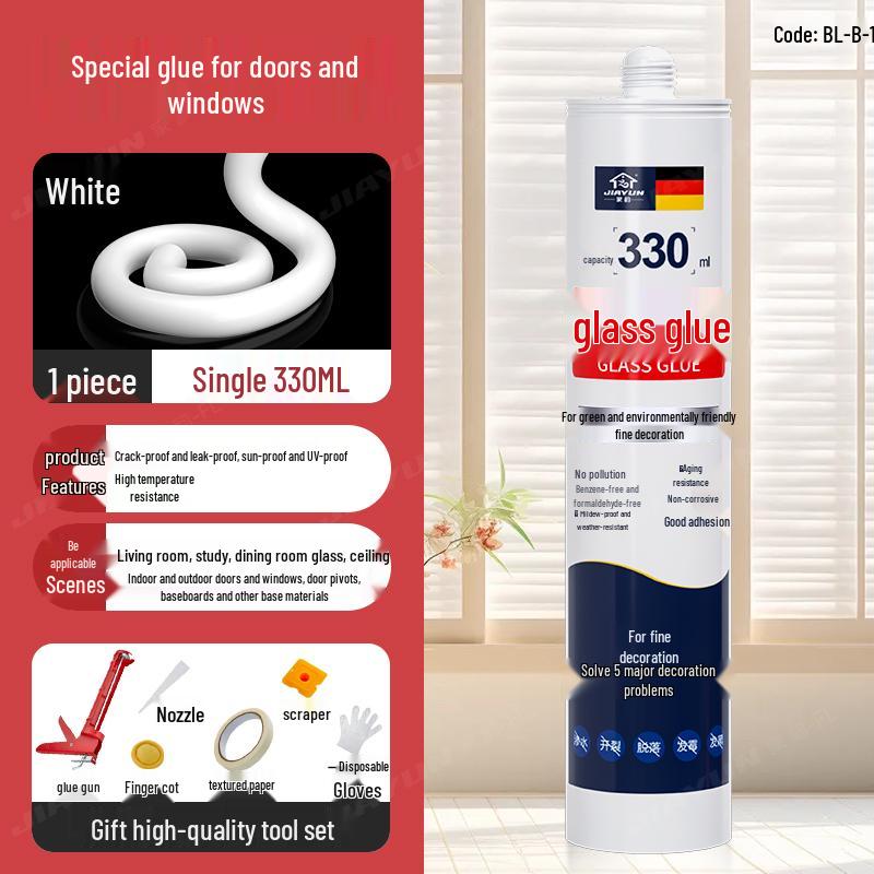 Черный водостойкий силиконовый герметик для окон и дверей для заделки швов, противоплесневый клей для стекла