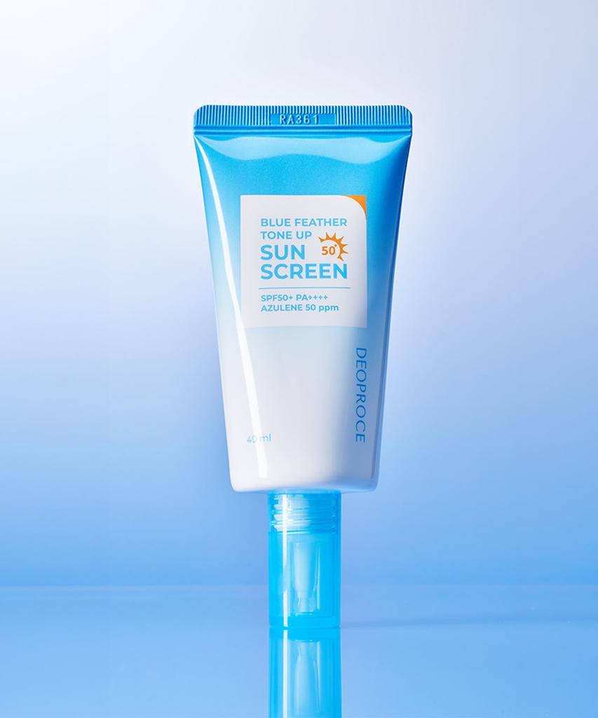 [DEOPROCE] Голубое перо Tone Up Солнцезащитный крем SPF50+ PA++++ 40 мл