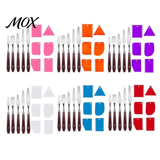 Artist Scraping Tool Kit 5Pcs Palette Knife with 6 Paint Scraper, Stainless Steel Spatula Blending And Tools Knife, Oil Metal Knives for Texture