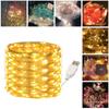 5/10/20M USB LED String Lights Copper Silver Wire Garland Light Waterproof Fairy Lights For Christmas Wedding Party Decoration