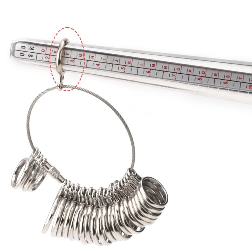 Accurate Measurement Ring Measurement Tool Finger Ring Gauge Kit Jewelry Sizing Measuring