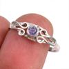 Натуральный танзанит, ювелирное кольцо из стерлингового серебра 925 пробы, размер 8,5 t2j55
