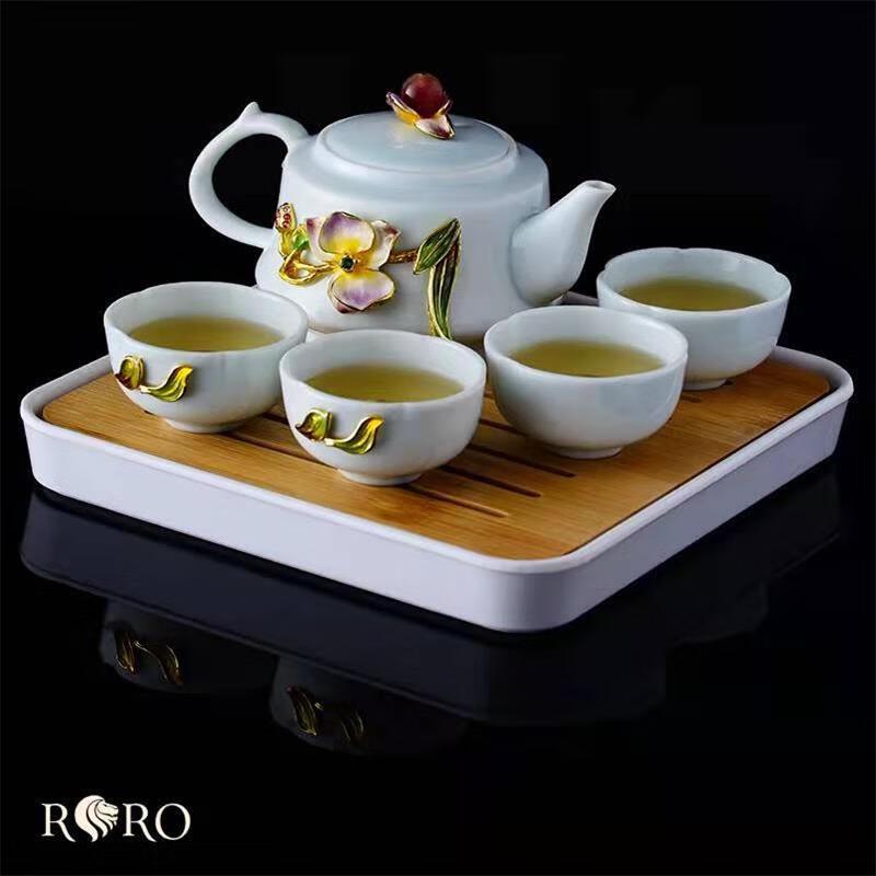 RRO Orchid Love Chinese Tea Set