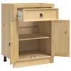 SKI Cabinet Honey Brown 60 x 46 x 81.5 cm Solid Pine Wood