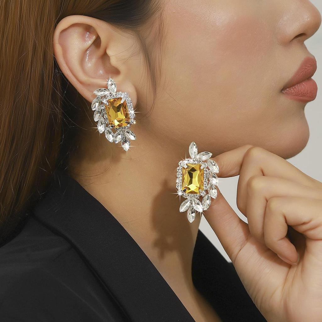 Роскошные клипсы-кисточки со стразами для женщин - Свадебные аксессуары