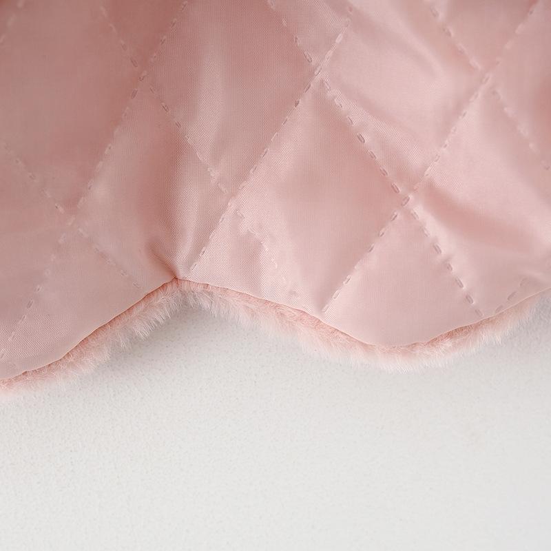 Зимнее женское детское мультяшное пальто с капюшоном женское младенческое меховое для малышей (Бесплатная сумка)