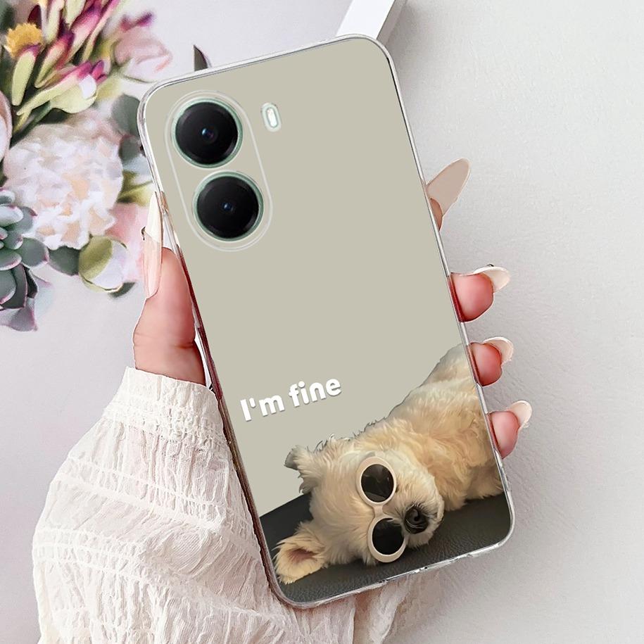Чехол для Xiaomi Poco X7 Pro 5G Модный Цветочный Королевский Узор Мягкий Силикон Прозрачная Крышка Телефона Для Xiaomi Poco X7 PocoX7 Pro Fundas