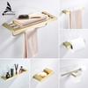 Bathroom Accessories Bath Hardware Set Golden Color Swan Toilet Paper Holder Towel Rack Tissue Holder Roll Paper Holder 802200