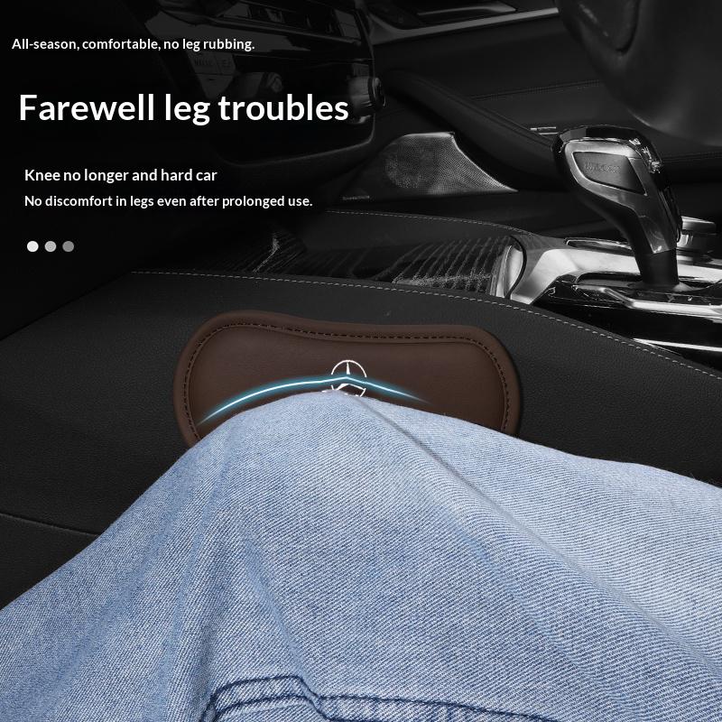 AJBR2 Leather car knee pads car center console leg pads for Mercedes Benz AMG C E S GLE CLC class W204 W203 W205 W124 W221 W213 W212