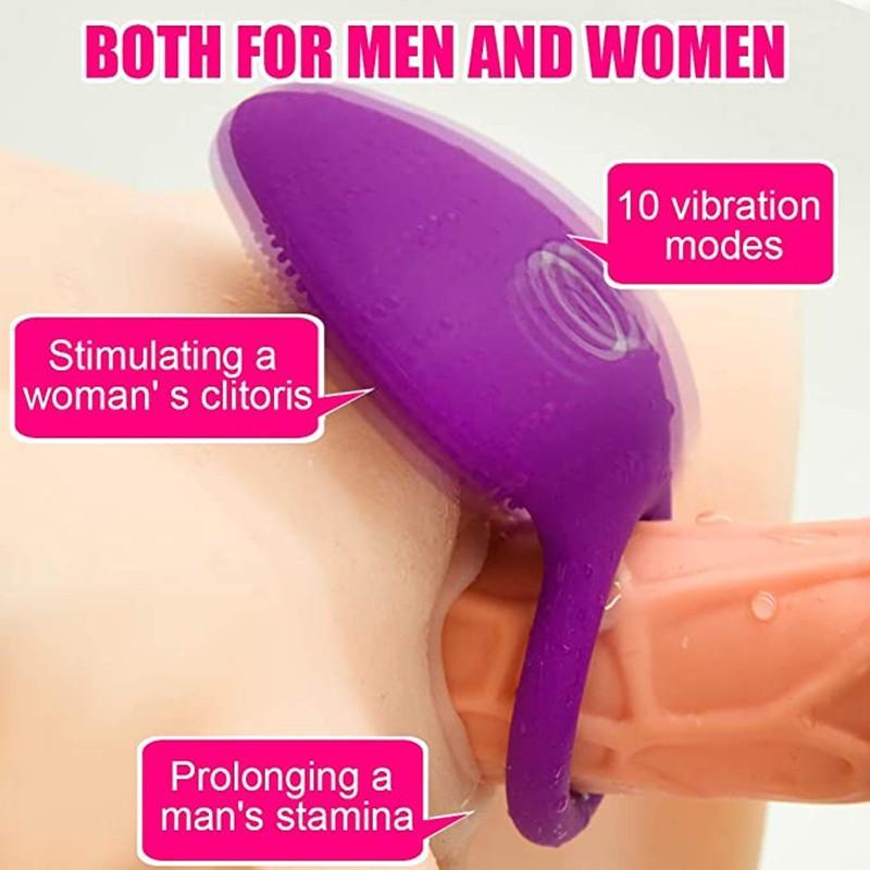 Couple Vibration Ring Premature Ejaculation Delay Device Clitoral Stimulator Massager Adult Sex Toys