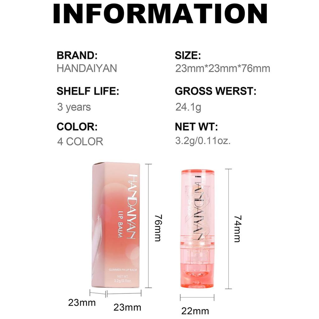 Меняющий цвет бальзам для губ, температурная помада, долговечная водостойкая кристальная желейная помада, макияж