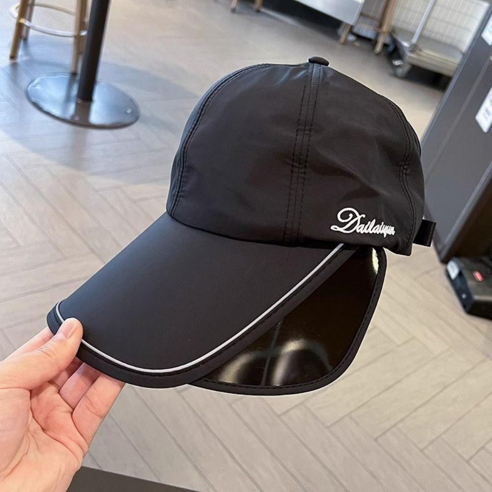 Широкополая выдвижная шляпа от солнца с защитой от ультрафиолета, дышащая солнцезащитная бейсболка для женщин