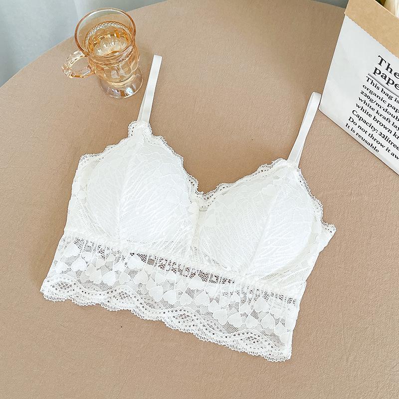 Large U-Lace Strapless Bandeau Bra: Non-Wired, Padded Camisole with Adjustable Straps and Beautiful Back Design.