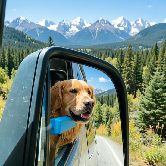 Window Dog Chin Rest, Soft Foam Cushion, Car Dog Chin Cushion, Safe Comfortable Rides, Waterproof Car Dog Accessories for Travel