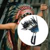 Native American Headdress Carnival Head Accessories Artificial Feather Headpiece