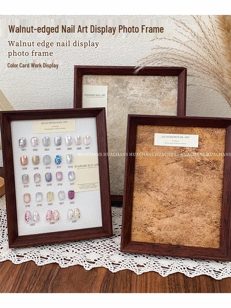 High-End Duplex Wood Grain Nail Art Display Board