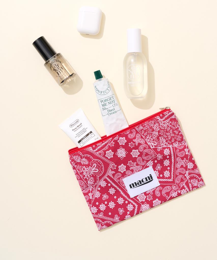 Слимовая косметичка Macni Paisley, цвет винный