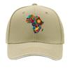 Pan African Sunrise Continent Mosaic Sandwich Baseball Cap Sun Cap Outdoor Workouts Hat