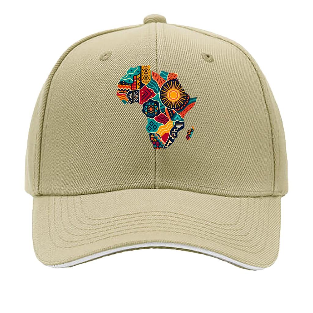 Pan African Sunrise Continent Mosaic Sandwich Baseball Cap Sun Cap Outdoor Workouts Hat