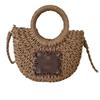 Straw Vegetable Basket Bag Woven Seaside Vacation Beach Bag High-end Bag Women's 2025 New Messenger Bag
