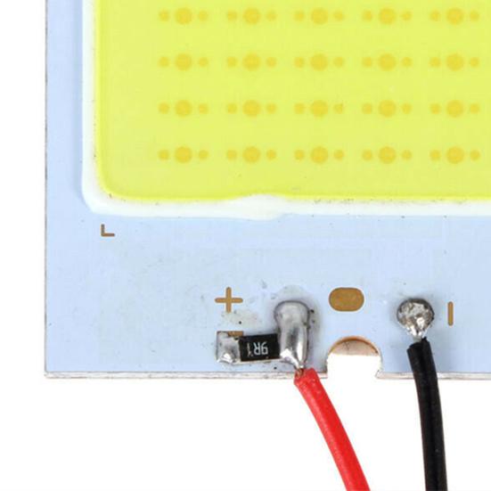 48SMD COB Белый светодиодный светильник для внутренней панели автомобиля, купольная лампа для автомобиля