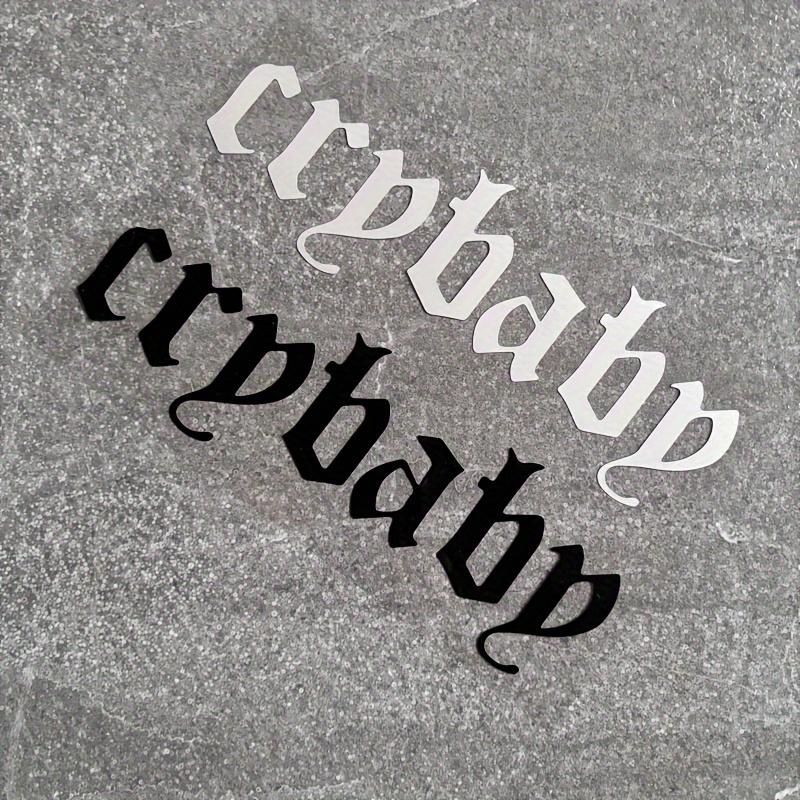 Наклейка Cry Baby 1 шт., Водонепроницаемая виниловая наклейка, Стильный орнамент для кузова мотоцикла и автомобиля, Бампера, Лобового стекла и Багажника