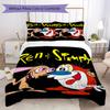 Comic-style print Pattern Bedding,Quilt Set Quilt Cover Pillowcase Home Birthday Gift (1*duvet cover+2*pillowcase,without core)ZSJT0917404