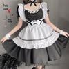 Linlin Ting Sexy Cutout Japanese Apron Maid Costume with Lace-up Design