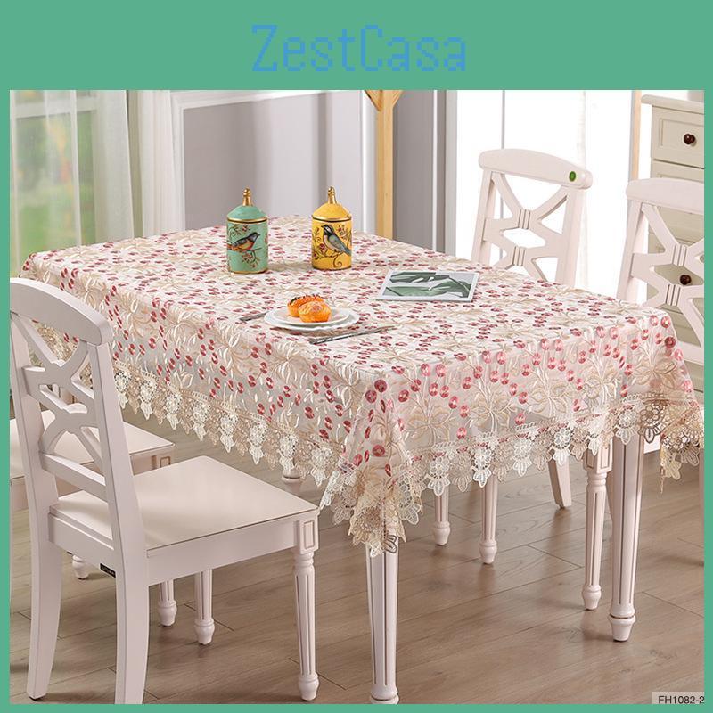 Table Europe Embroidered Tablecloth Luxury Dining Table Cover Round Table Cloth Lace Dandelion Tv Cabinet Cover Towel