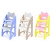 Scene Model Miniature Doll High Chair Multicolor Doll Accessories Miniature Dining Chair  Gift