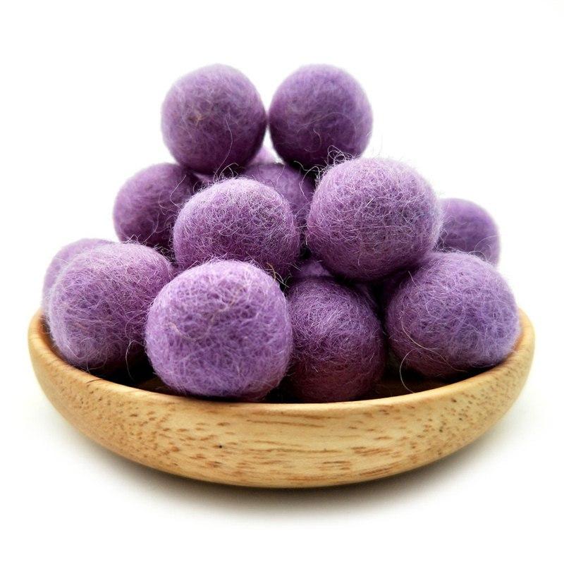 Шерстяной фетровый шар ручной работы, рождественские 10 шт., серьги, аксессуары, цветной меховой шар, сделай сам, помпоны, шар из шерстяной пряжи, 1,5 см