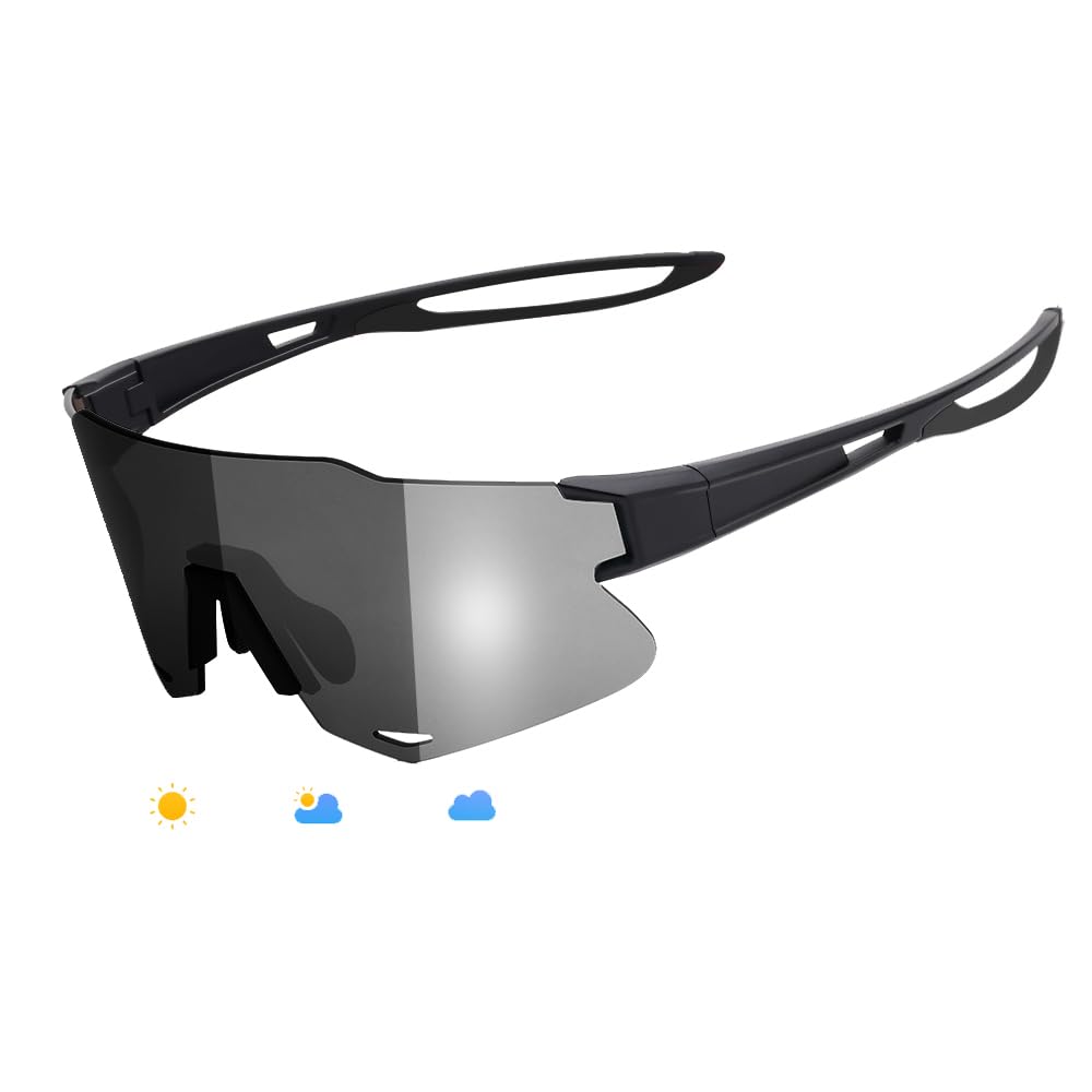 Мужские поляризационные спортивные солнцезащитные очки KBBG, сверхлегкая металлическая оправа с защитой UV400, идеально подходят для вождения, бейсбола, велоспорта, ночной рыбалки,