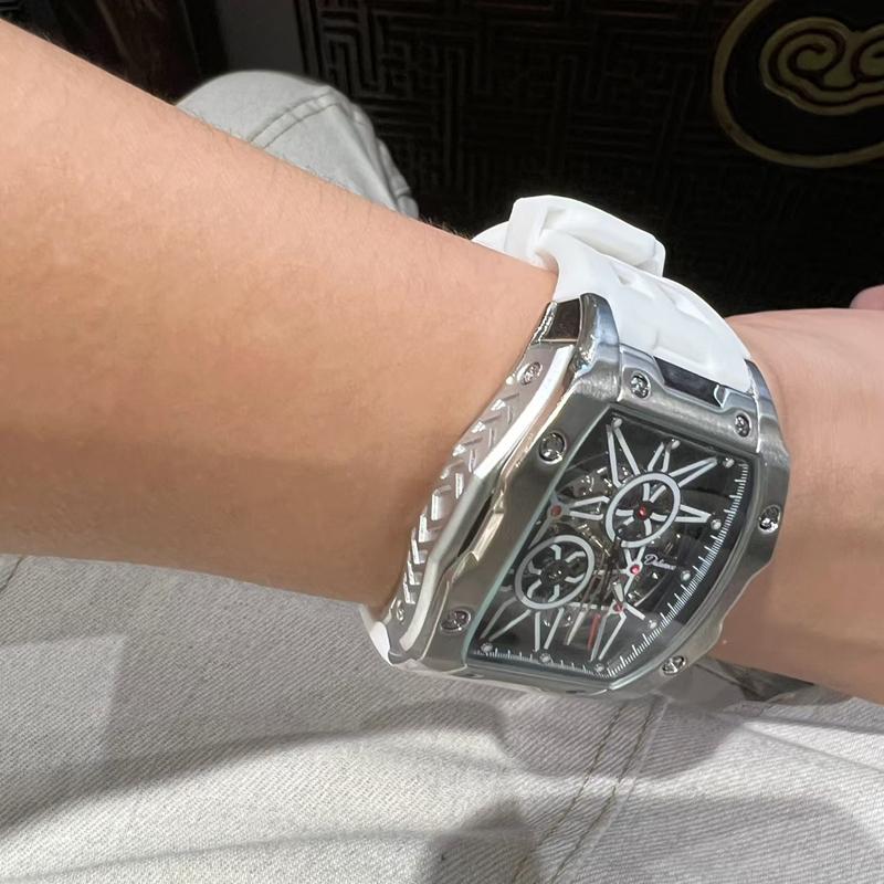 Мужские механические часы-скелетон с автоподзаводом, часы мужские люксовые светящиеся водонепроницаемые, подарок