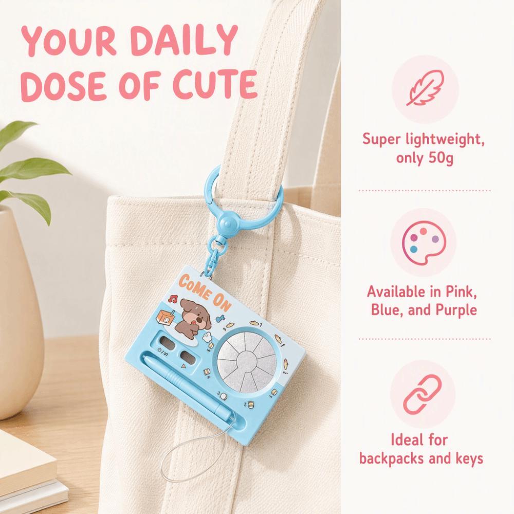 Lightweight Electronic Piano Keychain Compact Portable Size Musical Toy Bag Charm For Adults