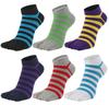 WIOIW Men's Two-Toe Tabi Socks, Ankle-Resistant Cotton, for Sports, Running, and Commuting, Set of 6