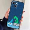 Милый мультяшный чехол для телефона J-Jurassic Для iPhone 17, 16, 15, 14, 13, 12 Plus, Max Мягкий силиконовый черный чехол