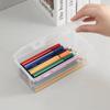 1Pc Transparent Pencil Case Sketch Plastic Pencil Case Storage Case Pencil Case Large Capacity Tool Box Card Makeup Storage Box
