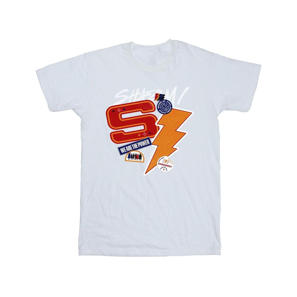 DC Comics Mens Shazam Fury Of The Gods Sticker Spam T-Shirt