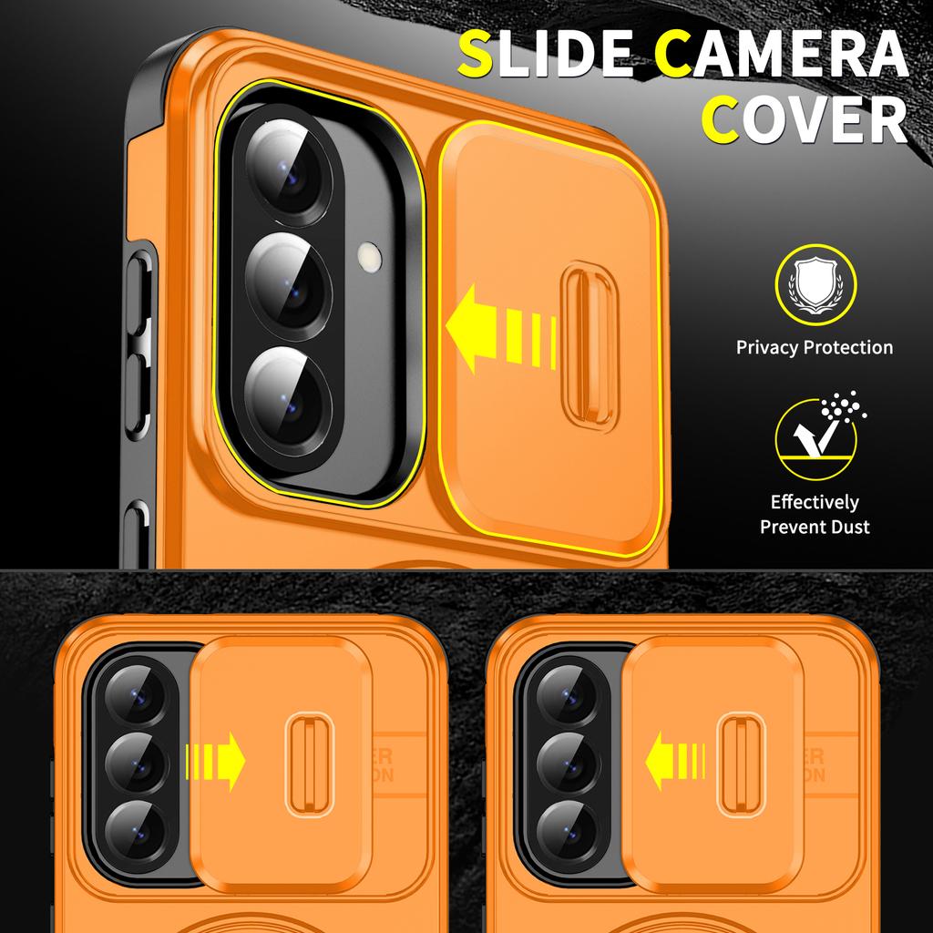 Чехол-подставка с магнитным кольцом для Samsung Galaxy A14 A15 A16 A17 A54 A04S A05S A25 A35 A55 A26 A36 A56 A13 5G TPU Пластиковая задняя крышка