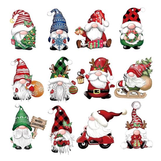 Рождественский карлик, деревянный знак, рождественская елка, безликий гном, подвесные украшения, милый мультяшный деревянный кулон для украшения домашних вечеринок