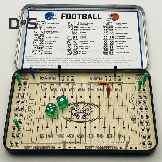 Дорожная деревянная настольная игра Бейсбол Регби Флик Футбол Игра в кости для нескольких игроков Интерактивная настольная игрушка Для детей Семейные игры для вечеринок Ночью