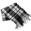 Aisi Yalan Black and White Plaid Scarf