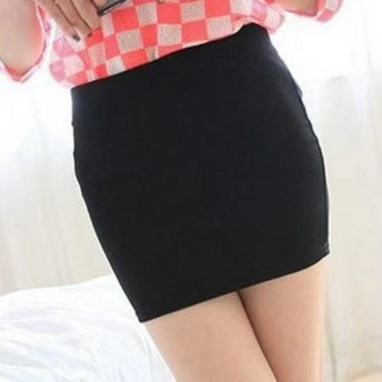 Весна 2021 г. Женская черная сексуальная мини-юбка А-силуэта с высокой талией