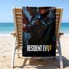 1pc Resident Evil Beach Towel, Beach and Seaside Swimming Pool Equipment, Fashion Pattern, Rectangular, Travel Essentials