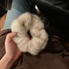 Fluffy Women Hair Rope Plush Hair Accessories New Large Scrunchies  Autumn Winter